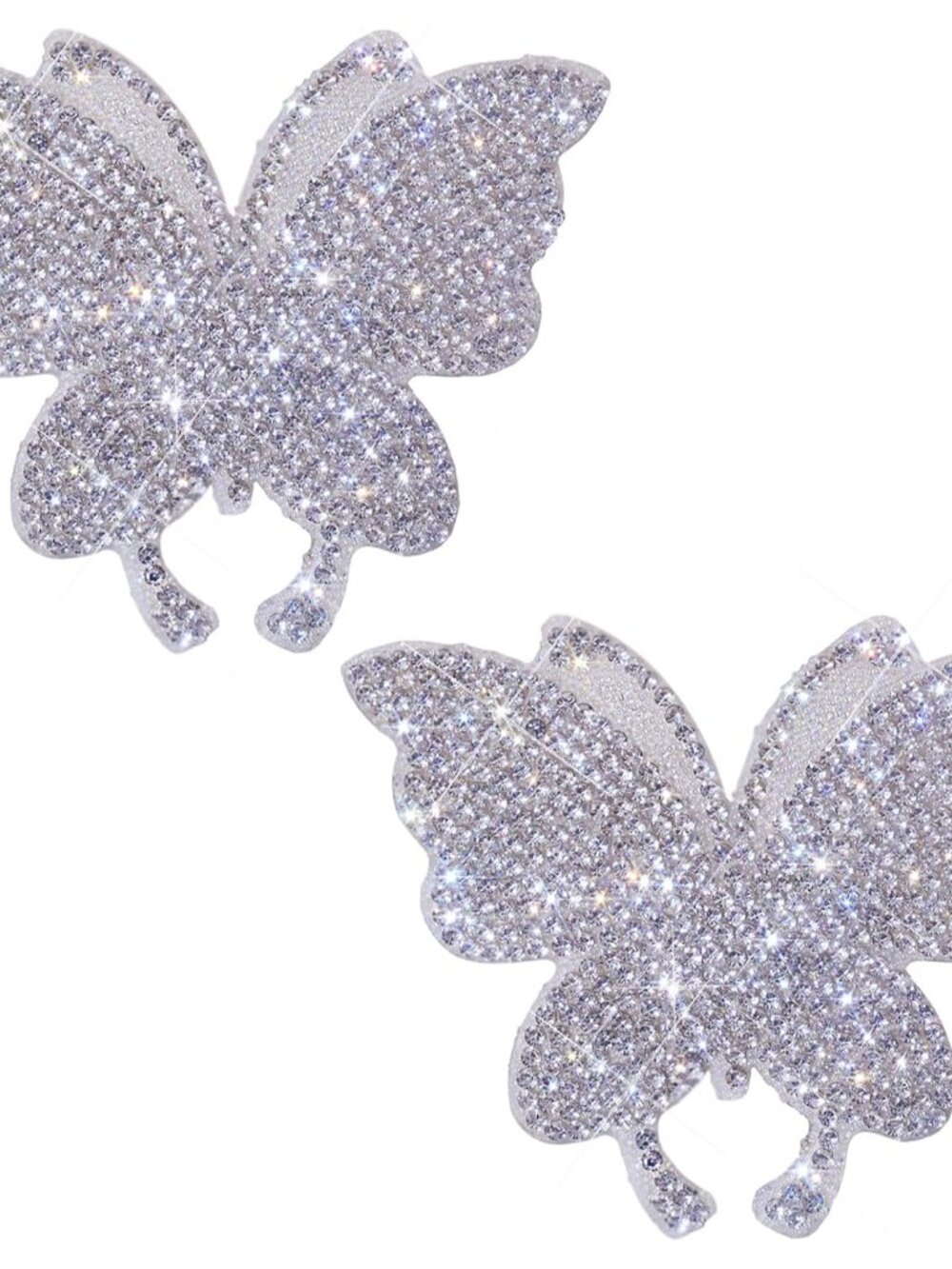 2 PCS Crystal Car Decoration Stickers Butterfly Bling Crystal Rhinestone Car Sti - Picture 2 of 7